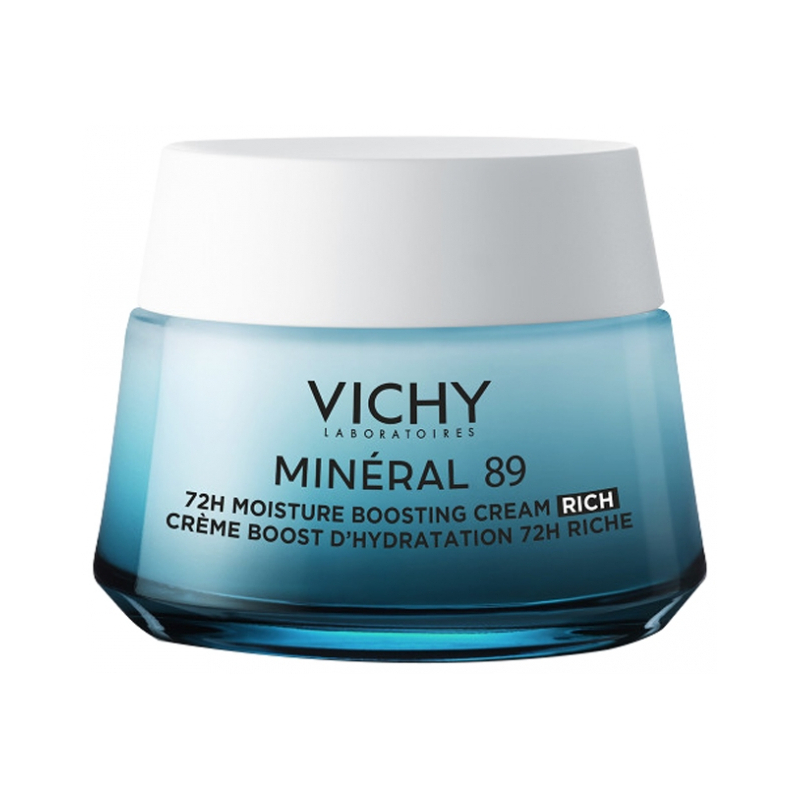 Vichy Minéral 89 Crème Boost d'Hydratation 72H Riche - 50 ml