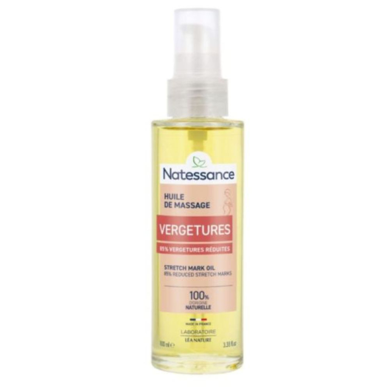 Natessance Huile de Massage Vergetures - 100ml