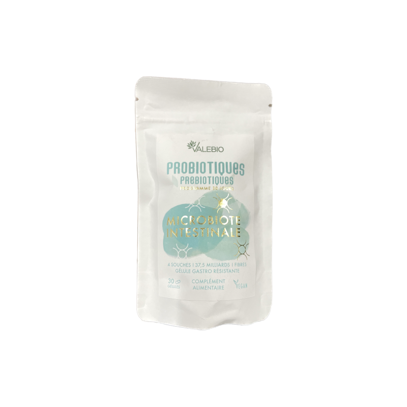 Valebio Probiotique Prébiotiques Digestion Immunité - 30 Gélules