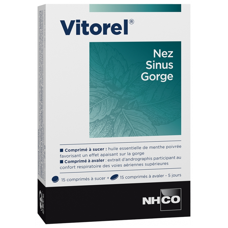NHCO Vitorel Nez Sinus Gorge - 30 Comprimés