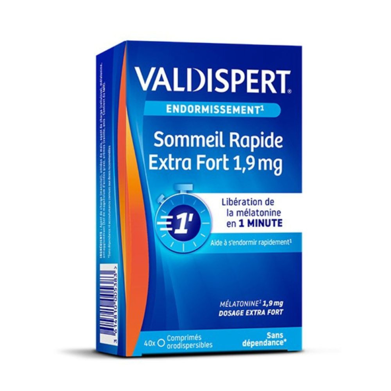 Valdispert Sommeil Rapide Extra Fort 1,9 mg comprimés orodispersibles - 40 comprimés 