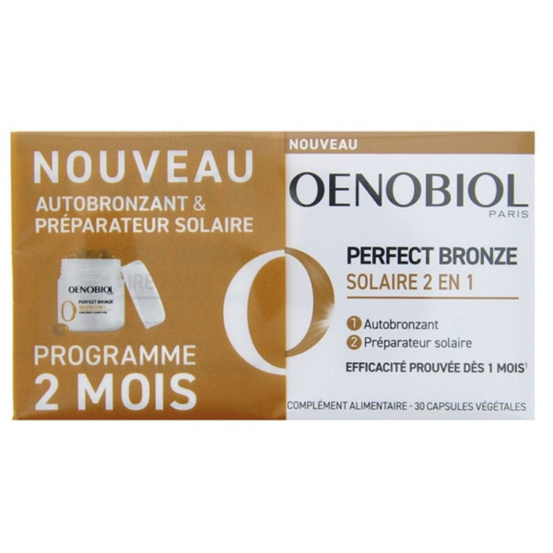Oenobiol Perfect Bronze Solaire 2en1 - Lot de 2 x 30 Capsules