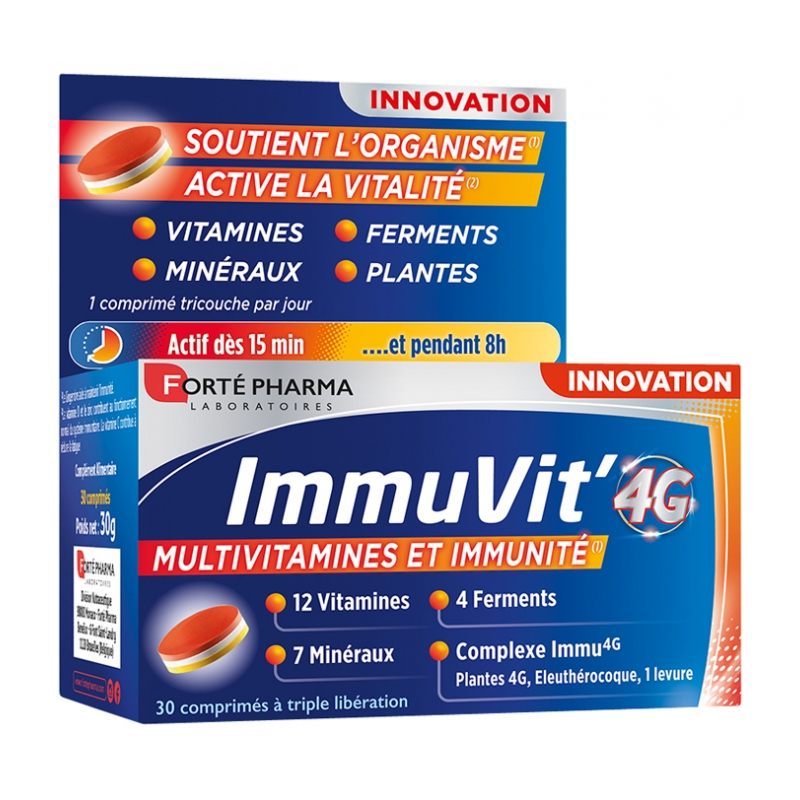 Forté Pharma ImmuVit' 4G - 30 Comprimés