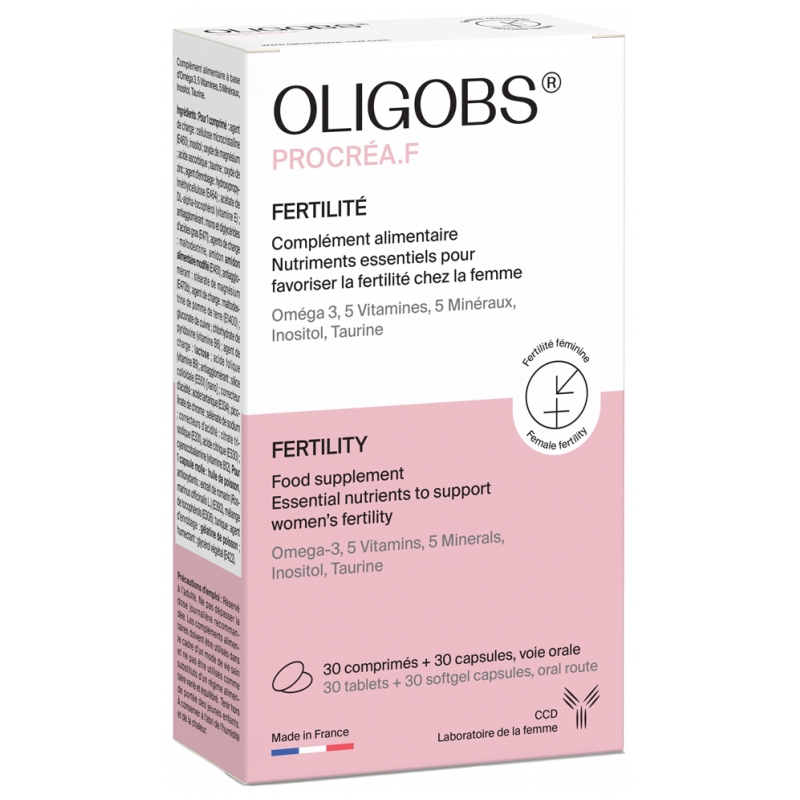 Laboratoire CCD Oligobs Procréa.F  - 30 Comprimés + 30 Capsules