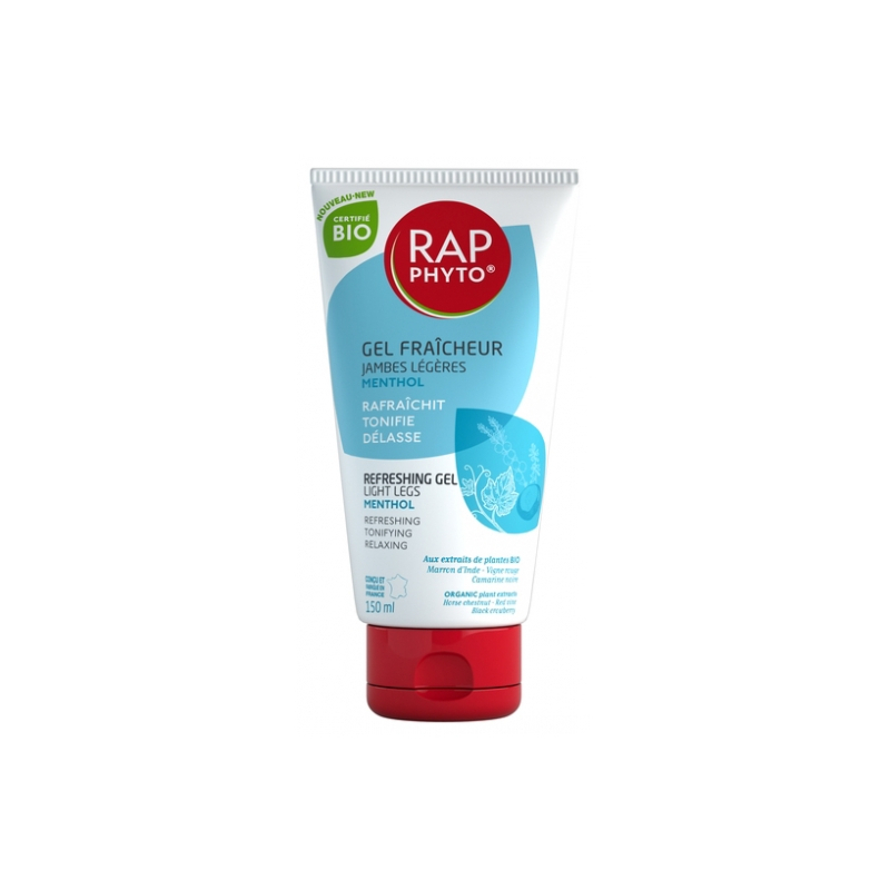 Rap Phyto Gel Fraîcheur Jambes Légères Menthol Bio - 150 ml