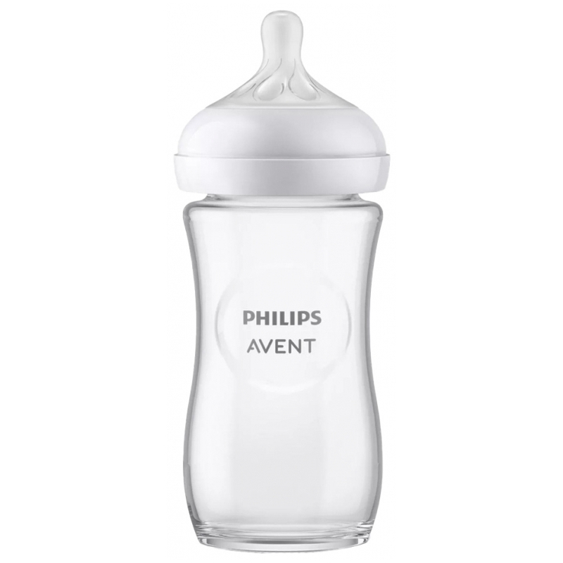 Avent Natural Response Biberon Verre 1 Mois et + - 240 ml