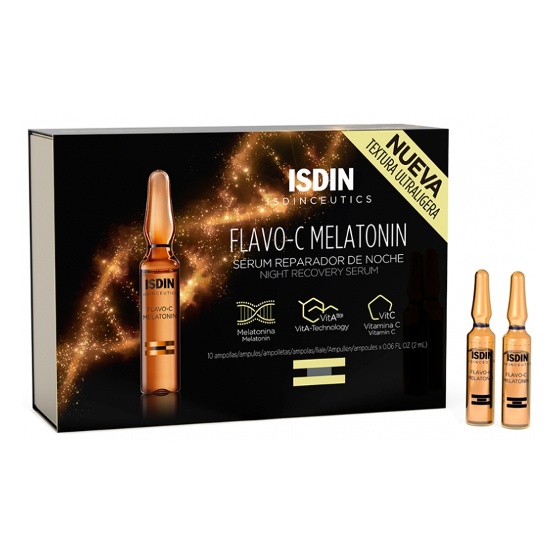 Isdin Isdinceutics Flavo-C Melatonin - 10 Ampoules