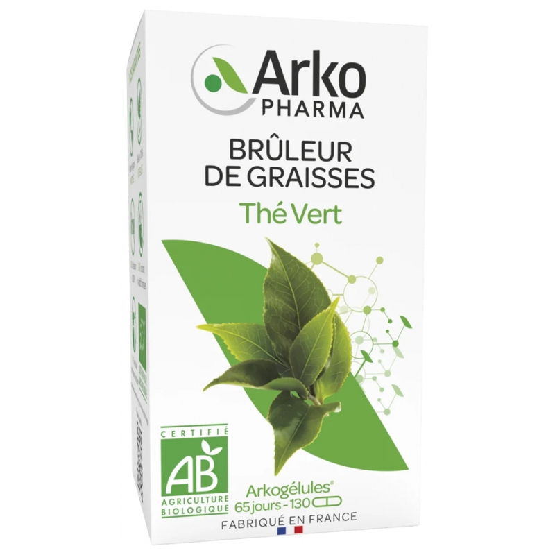Arkopharma Arkogélules Thé Vert Bio - 130 Gélules