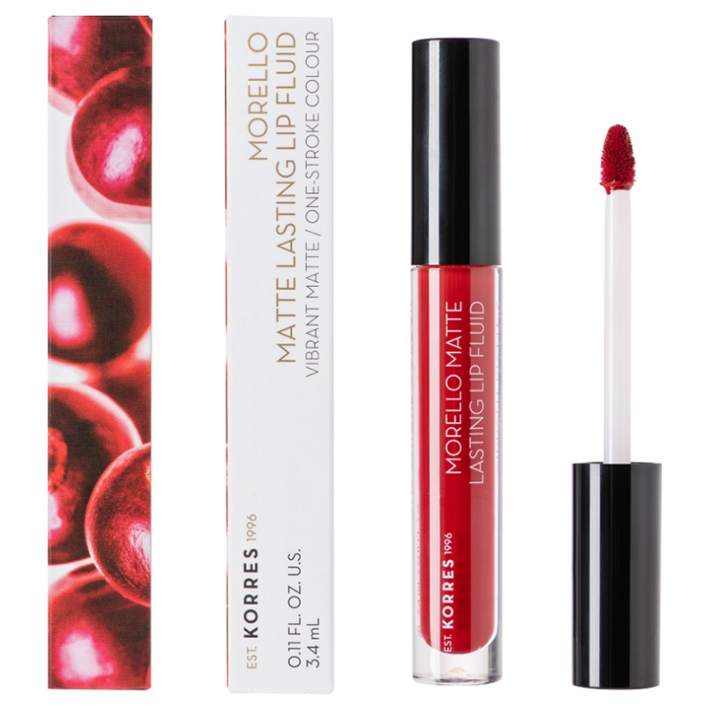 Korres Morello Rouge à Lèvres Liquide Mat - 3,4 ml