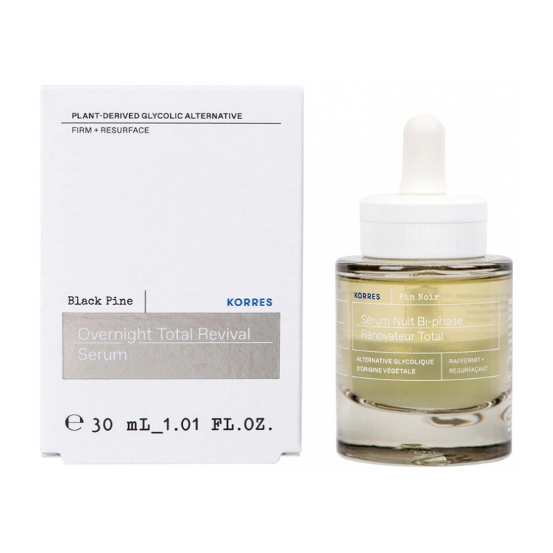 Korres Pin Noir Sérum Bi-Phasé Nuit Rénovateur Total - 30 ml