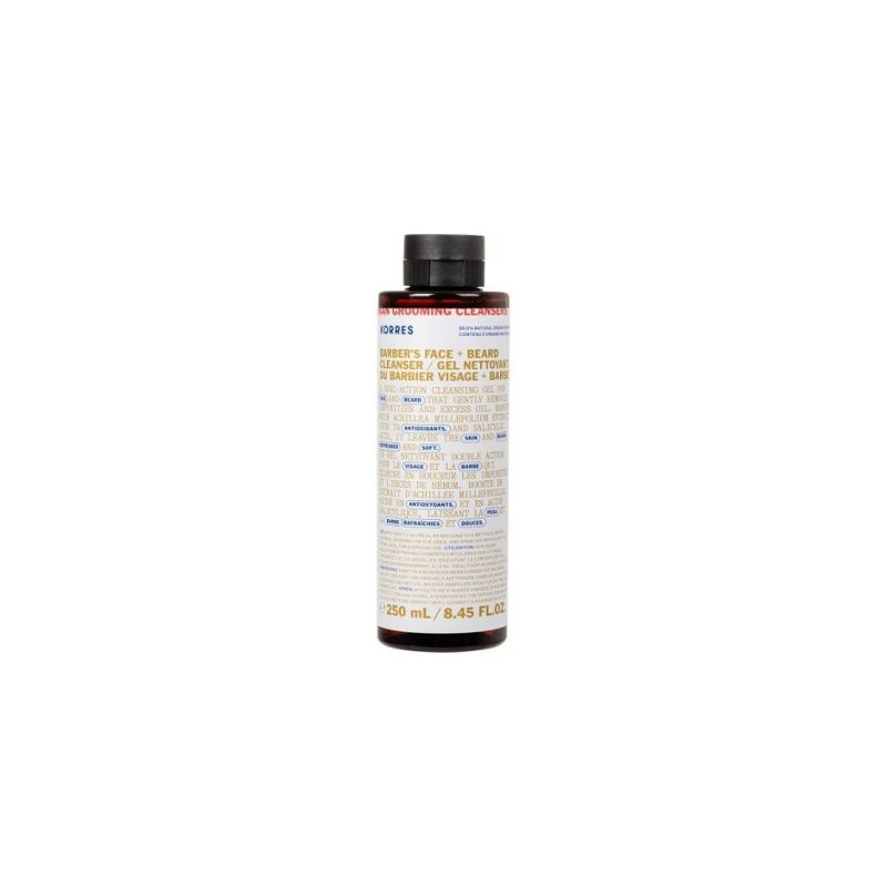 Korres Athenian Grooming Gel Nettoyant du Barbier Visage + Barbe - 250 ml