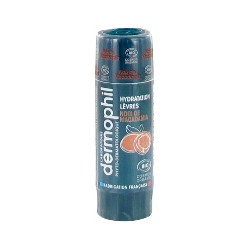 Dermophil Indien Hydratation Lèvres Bio Stick Goût : Noix de Macadamia - 4 g