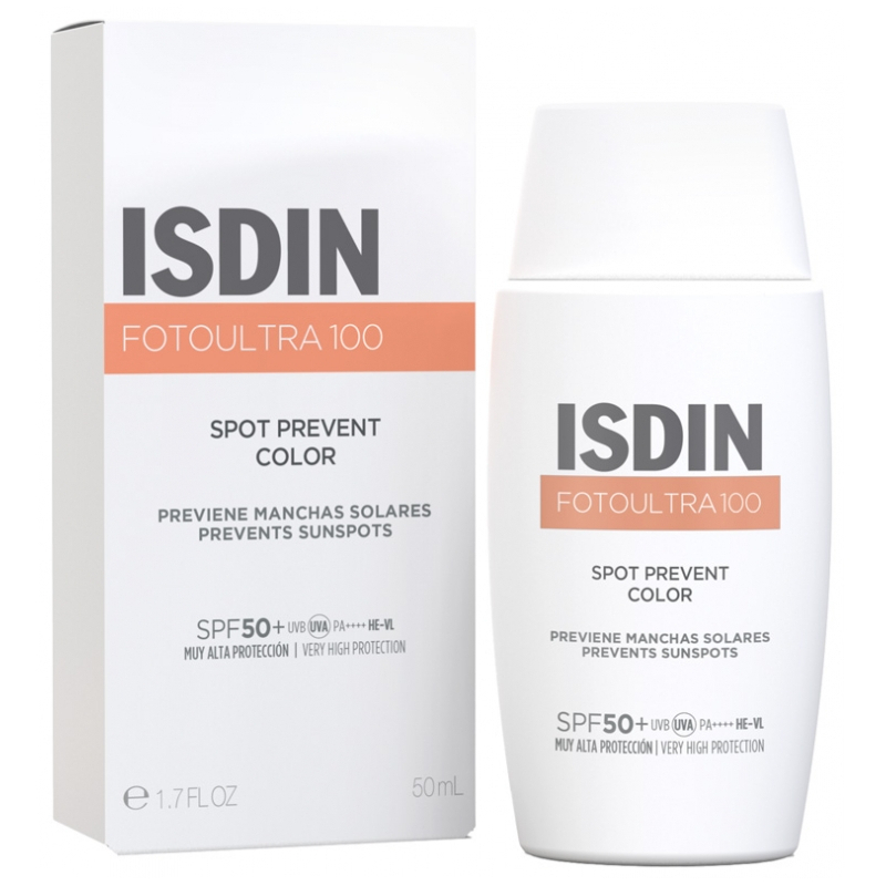 Isdin FotoUltra 100 Spot Prevent Color Prévention Taches Solaires SPF50+ - 50 ml