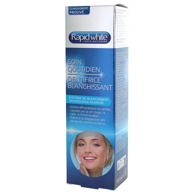 Rapid White Soin Quotidien Dentifrice Blanchissant - 100 ml