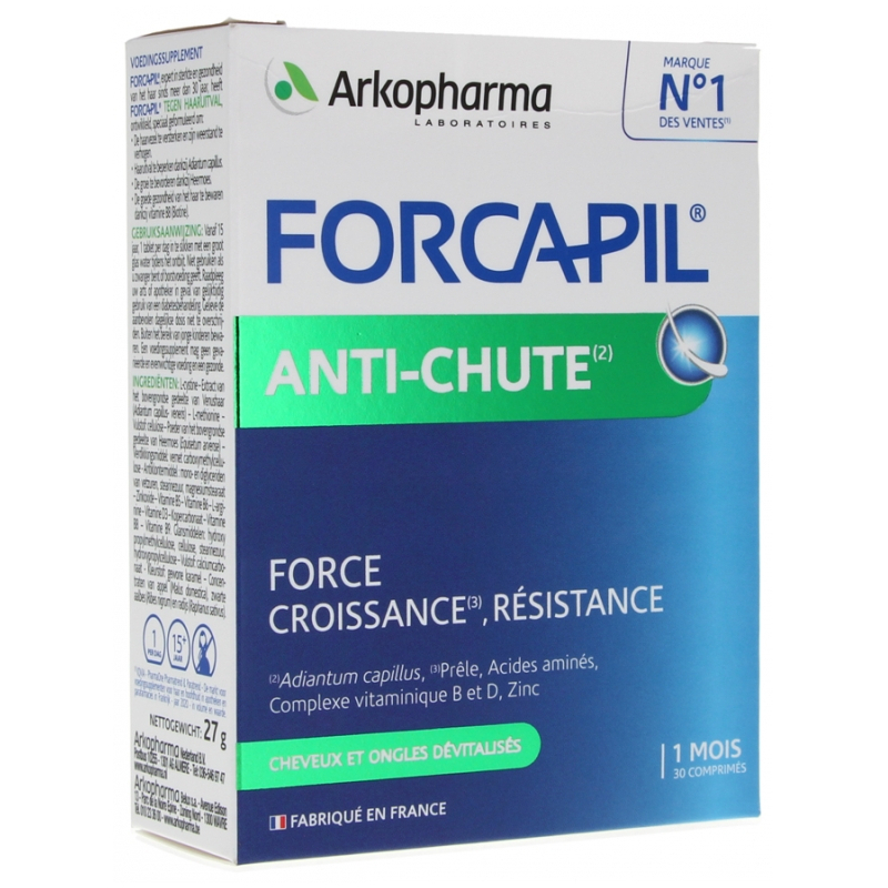 Arkopharma Forcapil Anti-Chute - 30 comprimés