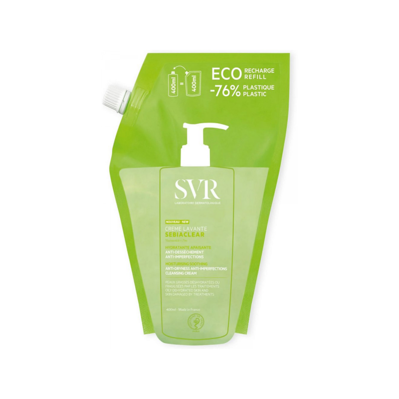 SVR Sebiaclear Crème Lavante Eco-Recharge - 400 ml