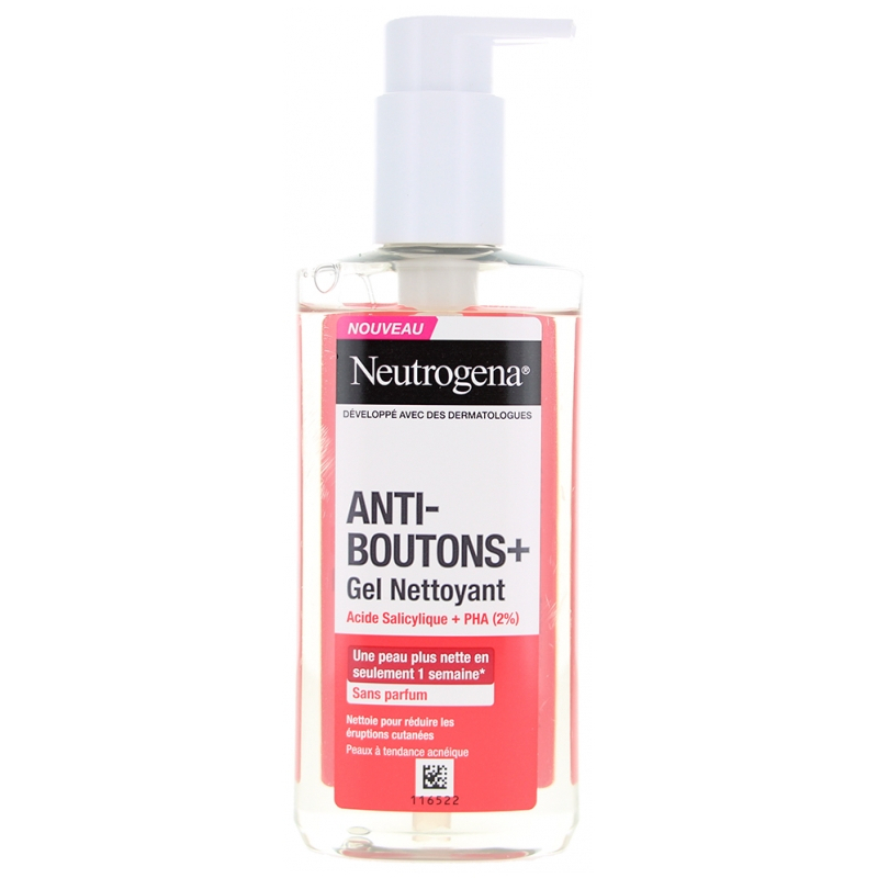 Neutrogena Anti-Boutons + Sans Parfum Gel Nettoyant - 200 ml