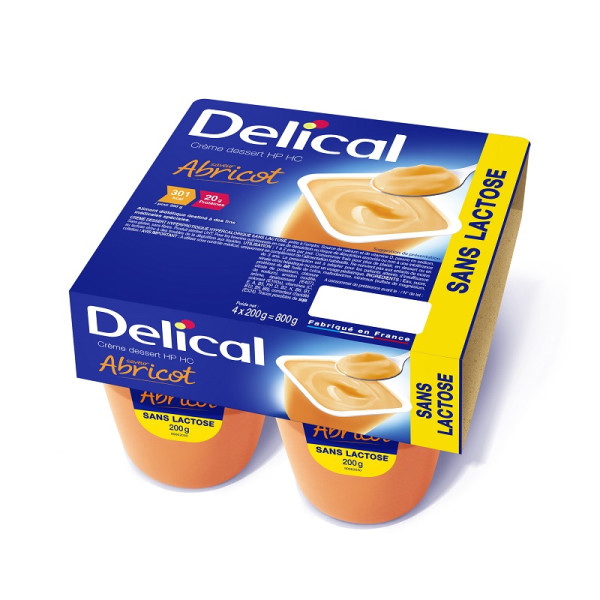 Crème Dessert HP/HC Abricot Sans Lactose