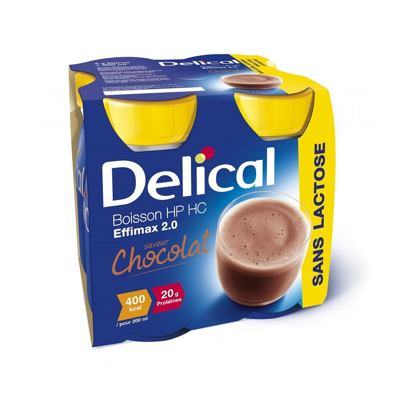 Boisson HP/HC Effimax 2.0 Chocolat Sans Lactose Delical