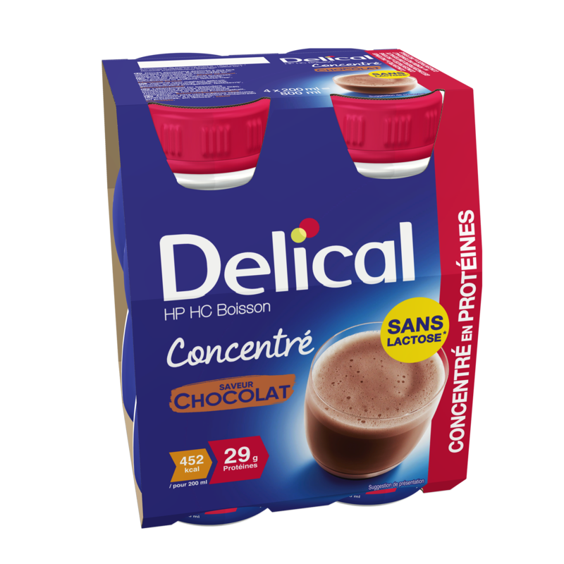 Boisson HP/HC Concentré Chocolat Sans Lactose Delical
