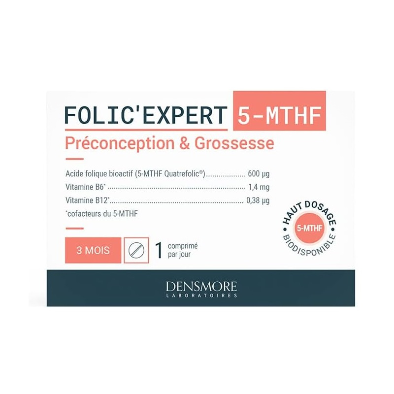 Folic'Expert Acide Folique 5-MTHF Densmore