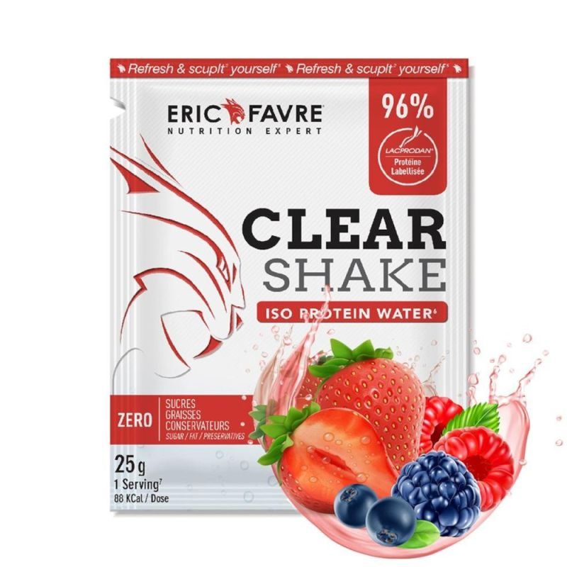 Clear Shake Iso Protein Water Fruits Rouges Eric Favre