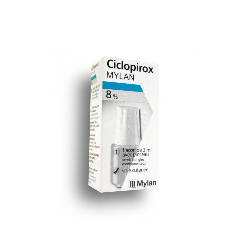 CICLOPIROX MYLAN 8% VERNIS ONGLES MEDICAMENTEUX