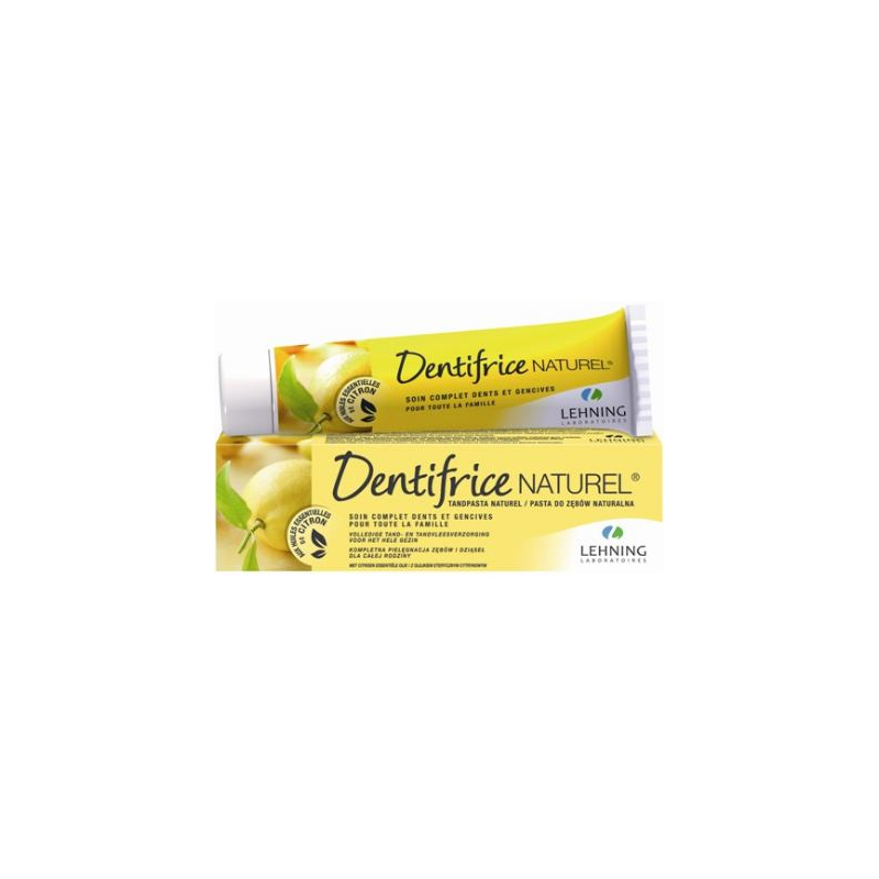 Dentifrice Naturel, Soin complet Dents & Gencives, Citron, 80 g