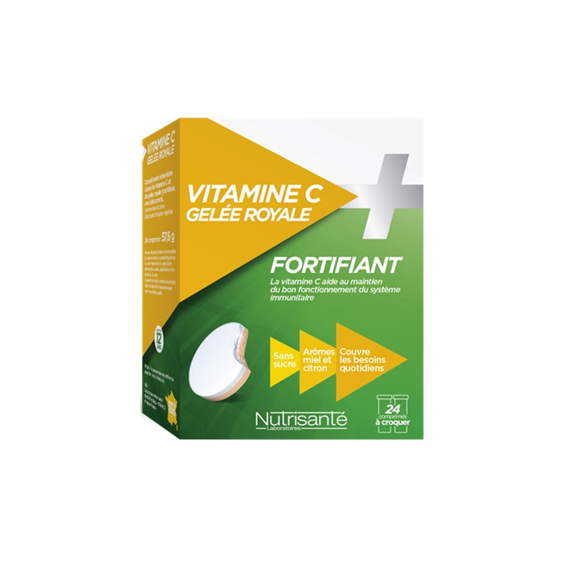 Fortifiant Vitamine C + Gelée royale - 24 comprimés