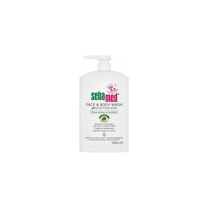 Face & Body Wash Physio Nettoyant Olive, 1 L