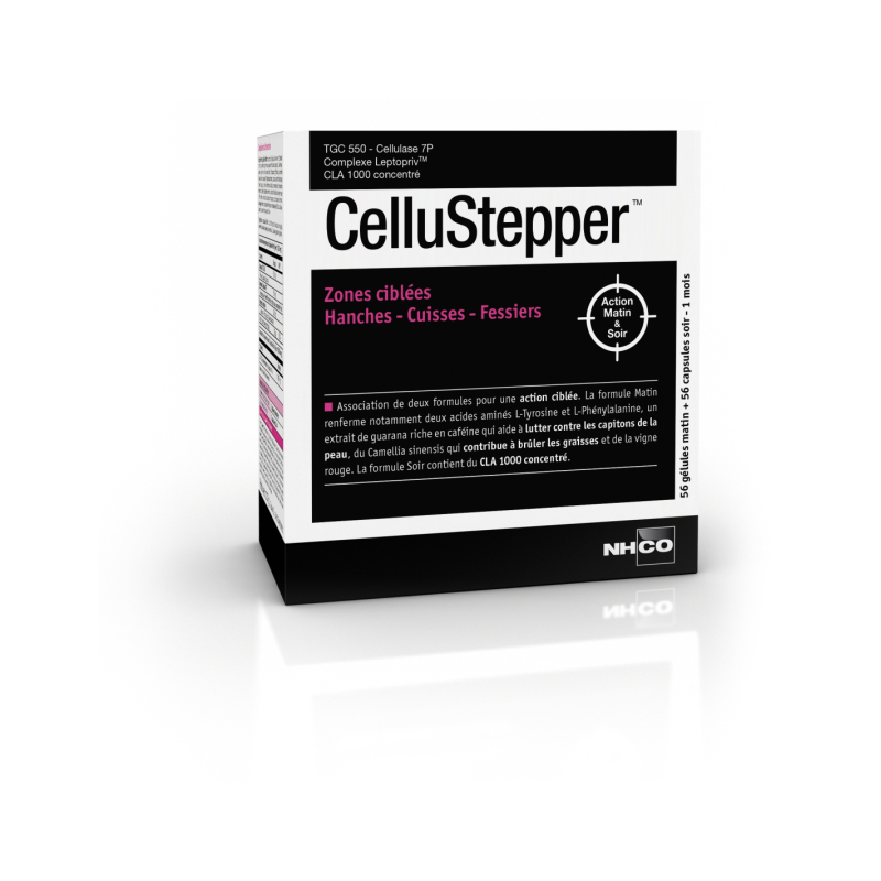 CelluStepper™ - Zones ciblées Hanches – Cuisses – Fessiers, 56 gélules + 56 capsules