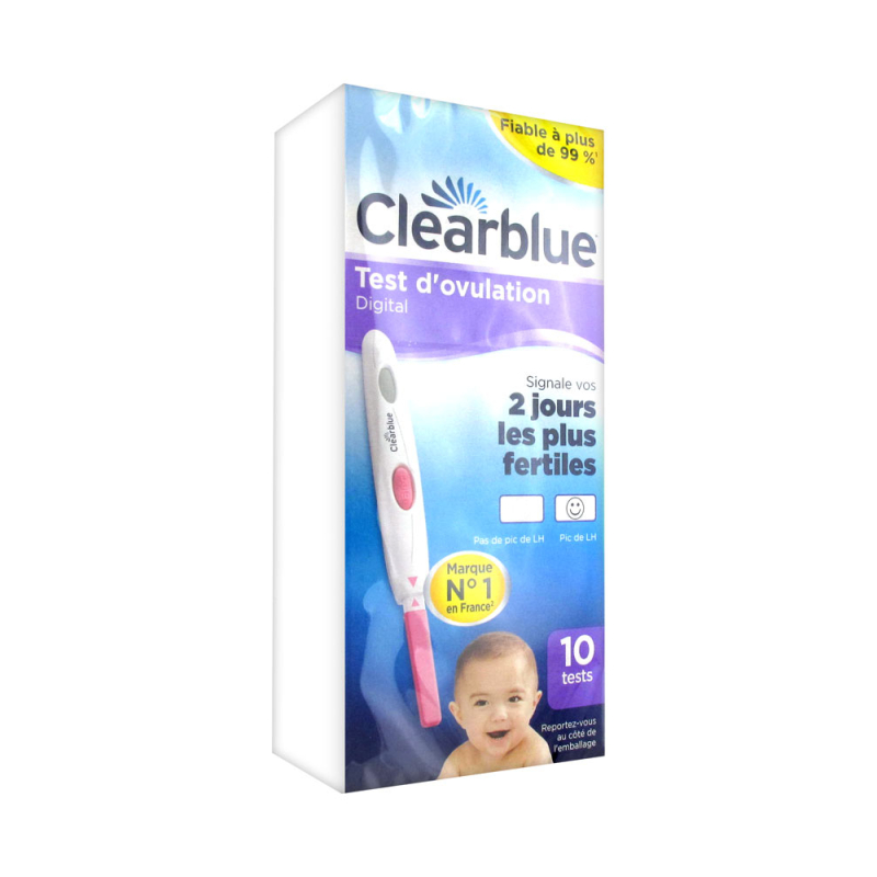 Clearblue Test d'Ovulation Digital 2 Jours -10 Unit