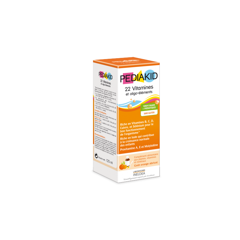 Sirop 22 Vitamines & Oligo-éléments Goût Orange-Abricot - 250ml