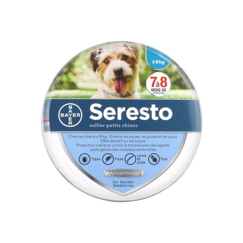 Bayer Seresto Collier Antiparasitaire Petits Chiens - 1 collier 