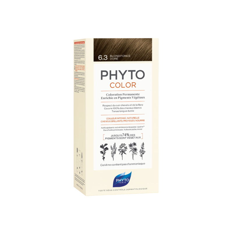 Phyto PhytoColor Coloration Permanente Coloration : 6.3 Blond Foncé Doré