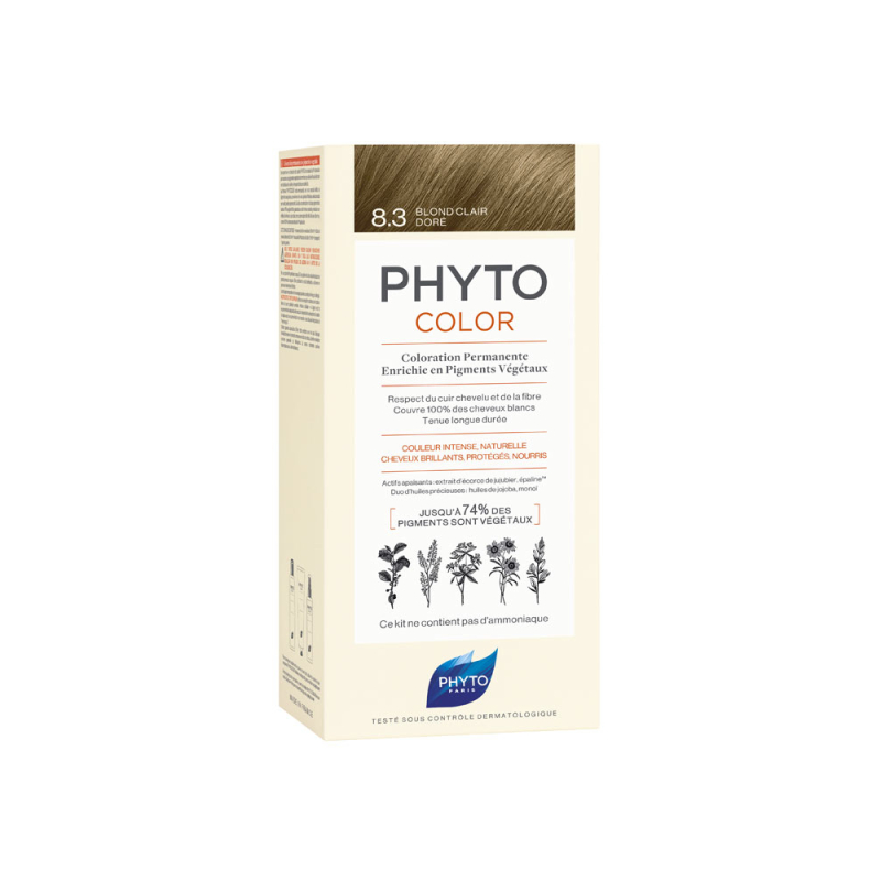 Phyto PhytoColor Coloration Permanente Coloration : 8.3 Blond Clair Doré
