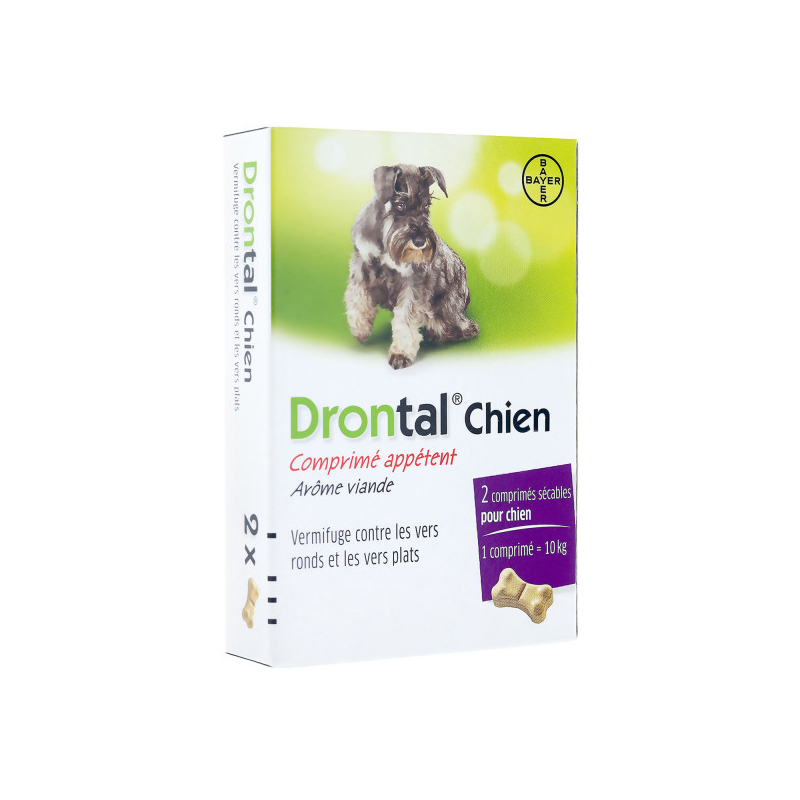 Bayer Drontal chien - 2 comprimés