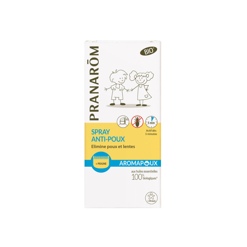 Pranarôm Aromapoux Spray Anti-Poux Bio - 30 ml