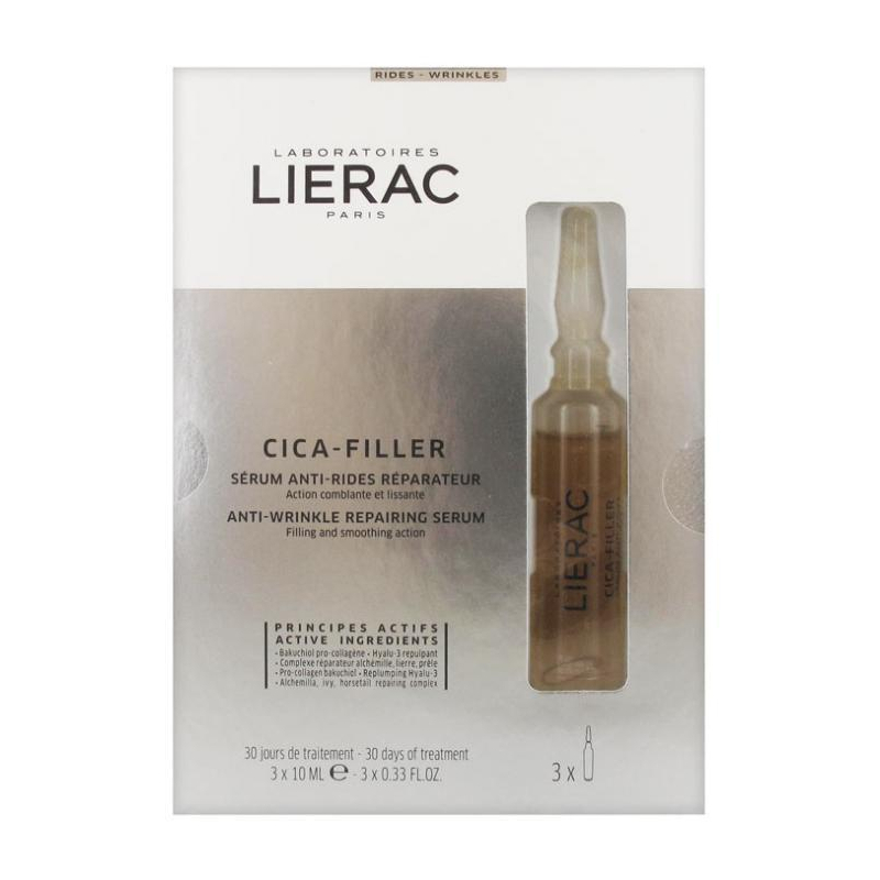 Lierac Cica-Filler Sérum Anti-Rides Réparateur - 3 Ampoules x 10 ml