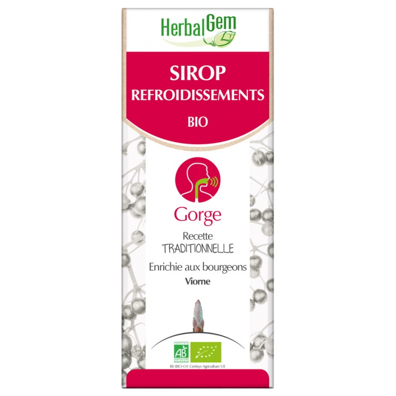 HerbalGem Sirop Refroidissements Bio - 150 ml 