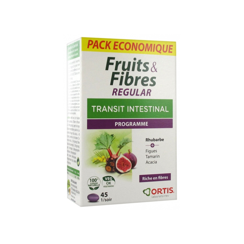 Ortis Fruits & Fibres Regular - 45 Comprimés