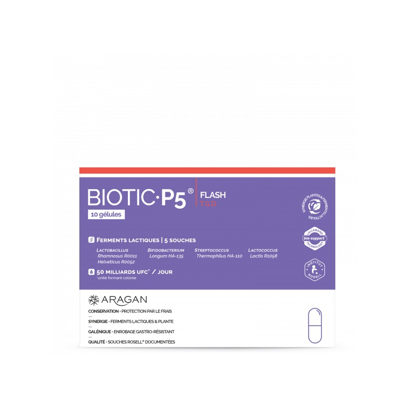 BIOTIC P5® Flash T.G.D. - 10 gélules