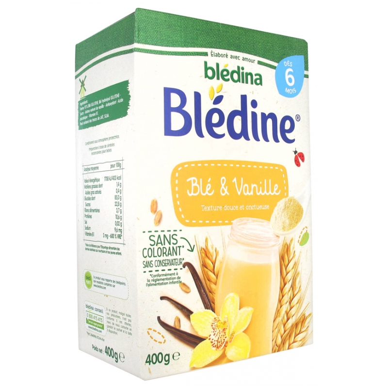 Blédina Blédine Blé & Vanille dès 6 Mois - 400 g