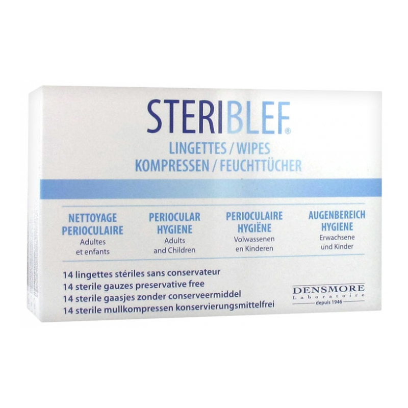 Steriblef Lingettes Stériles - 14 lingettes