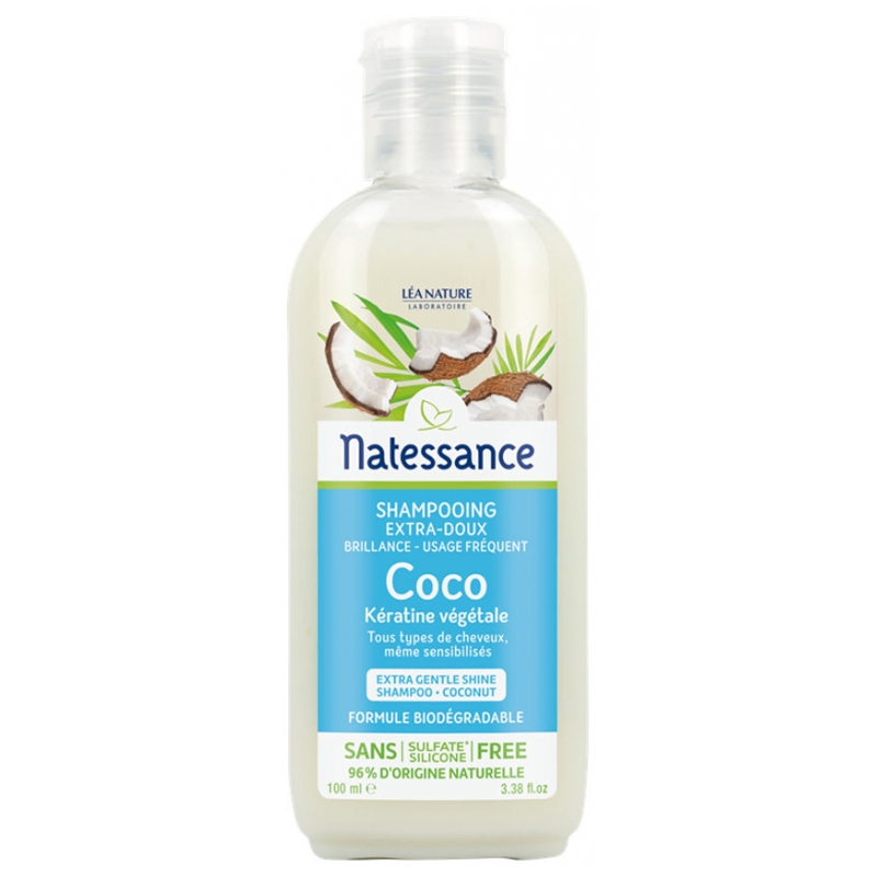 Natessance Shampoing Coco et Kératine Végétale - 100ml