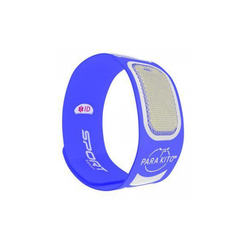 Parakito Sport Edition Bracelet Anti-Moustiques - Couleur : Bleu - 1 unité