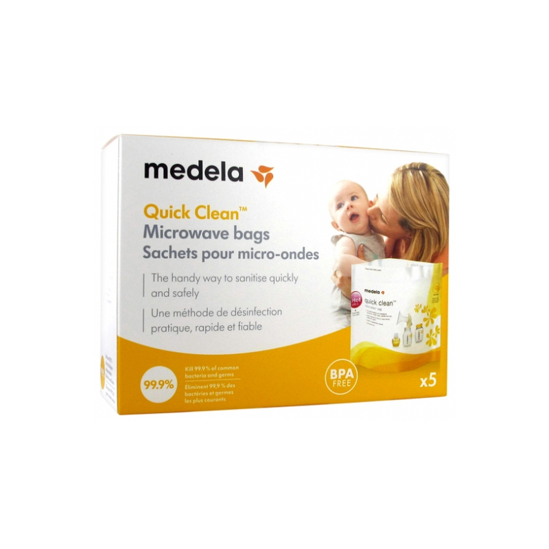 Medela Quick Clean Sachets pour Micro-Ondes - 5 sachets 