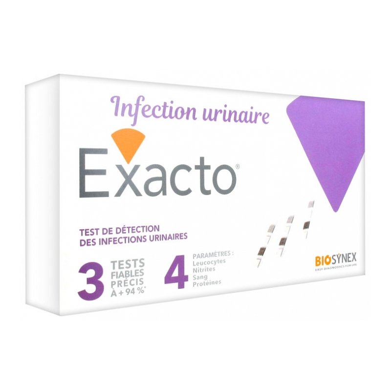 Biosynex Exacto Tests Infections Urinaires - 3 unités
