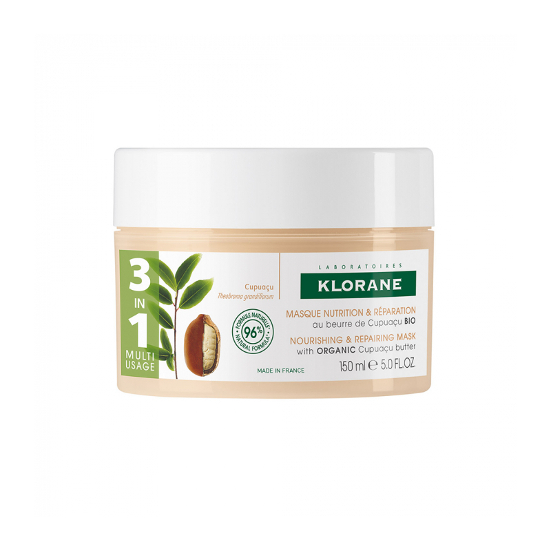 Klorane Masque nutrition et réparation au beurre de Cupuaçu Bio - 150ml