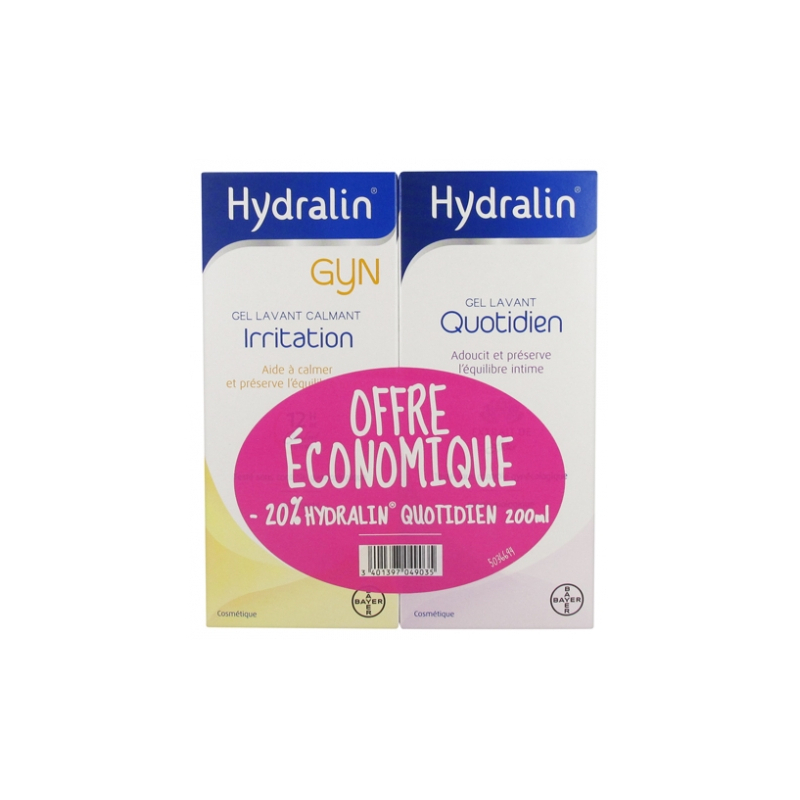 Hydralin Gyn Irritation 200 ml + Hydralin Quotidien 200 ml